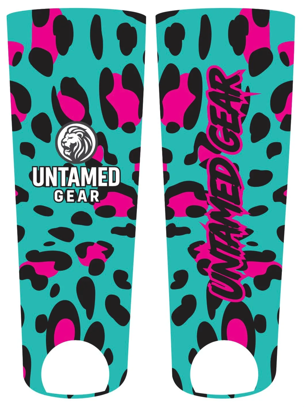 Aqua Leopard Shin Skins