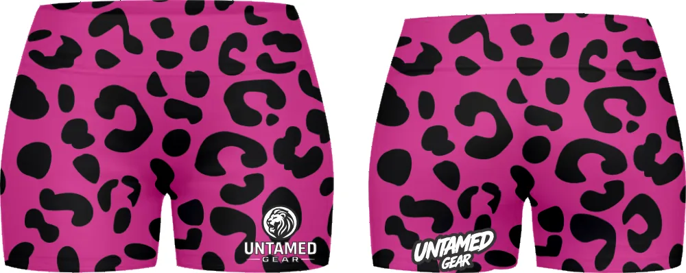 Girls Tights — Pink Leopard Performance Tights