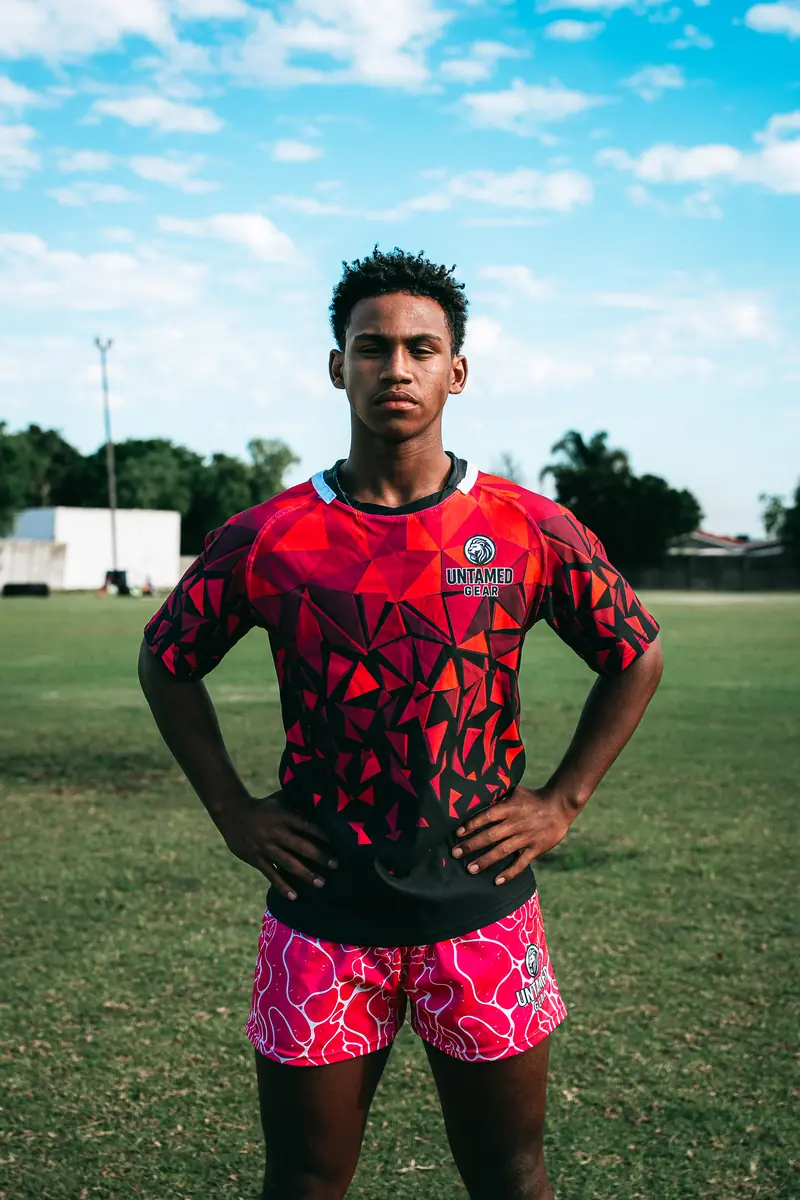 Blaze Red Rugby Jersey